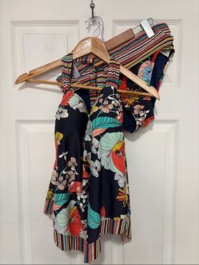 Ellen Tracy Bold Floral Print Tankini